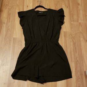Boohoo Black Mini Romper